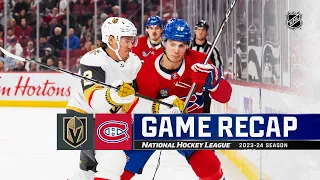 Golden Knights @ Canadiens 11/16 | NHL Highlights 2023