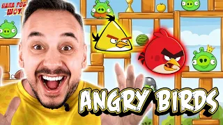 ПАПА РОБ И ANGRY BIRDS - ВСЕ ВИДЕО ЭНГРИ БЁРДС НА КАНАЛЕ ПАПА РОБ ШОУ!