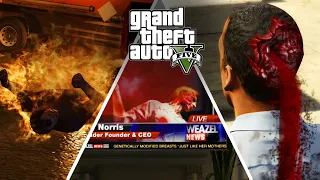 Las Muertes MÁS BRUTALES e IMPACTANTES de GTA 5 - TOP 10