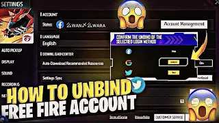 HOW TO FREE FIRE LINK UNBIND😱|| NEW UPDATE OB43 LINK UNBIND SYSTEM 😱😱