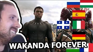 Forsen Reacts To "WAKANDA FOREVER" in 16 different languages