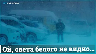 На Сахалине образовались двухметровые сугробы