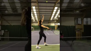 Pro Player Serving with Different Rackets