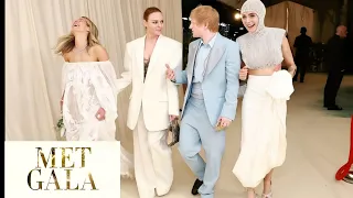 See Ed Sheeran and Wife Cherry Seaborn’s Rare PDA Moment at the 2024 Met Gala | Celeb