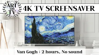 VAN GOGH - 2hours TV Screensaver, no music, art gallery,  Background tv art [ART on TV]