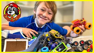 KIDS PLAY-ALONG | BUILD WITH CALEB A MONSTER TRUCK STADIUM