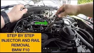 Bmw F10 Injector and Rail Removal