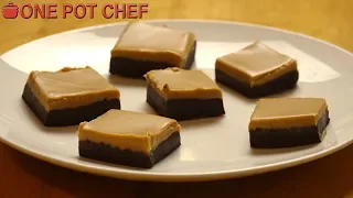 3 Ingredient Chocolate Peanut Butter Fudge | One Pot Chef