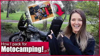 HOW I PACK FOR MOTOCAMPING part 2! // How I pack my Harley Davidson for a camping trip