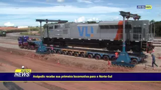 Anápolis recebe sua primeira locomotiva para a Norte-Sul.