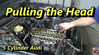 5 Cylinder Audi - Cylinder Head Removal and Inspection - Project Nineties 80