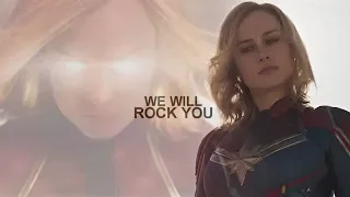 Captain Marvel || We Will Rock You