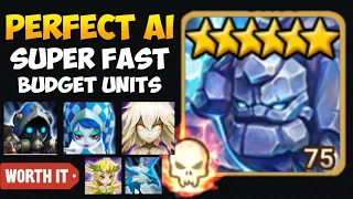 The Perfect AI "F2P" Giant Abyss Hard Team In Summoners War