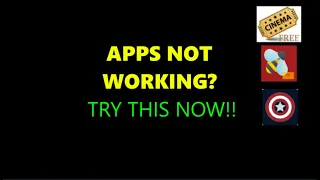 FIRETV APPS NOT WORKING? TRY THIS!
