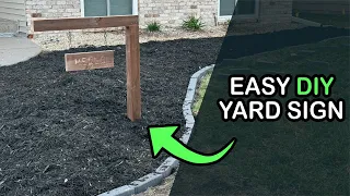 Easy DIY Yard Sign
