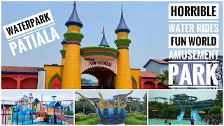 Patiala Fun World // Amusement Park And Water Park In Punjab // Horrible Black Whole Water Slides