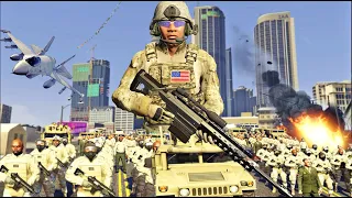 الإنضمام إلى العسكر في جي تي أي 5 | GTA V Join the ARMY