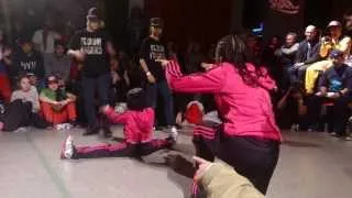 BGirl Eddie & BGirl Terra (Soul Mavericks/Dragon Assassins) vs Eri & Yuri Semi Final BOTY 2013