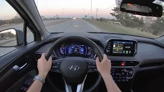 2019 Hyundai Santa Fe Ultimate 2.4 AWD - POV Sunset Drive (Binaural Audio)