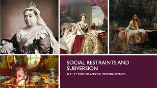 Social Restraint and Subversion The 19th Century and the Victorian Period: Oscar Wilde Version