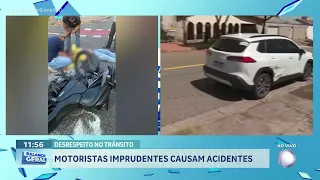 DESRESPEITO NO TRÂNSITO: MOTORISTAS IMPRUDENTES CAUSAM ACIDENTES NO JARDIM AMÉRICA