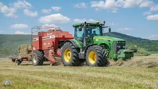 🍀Seno - Hay 2022 - 2x JOHN DEERE (8295R, 8130), 3x CHALLENGER (Mt 575B, 2x Mt 445B), Liaz 110, CAT