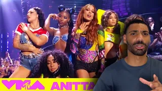 American reacts ANITTA VMAS Performance “Funk rave” & “Used to be”