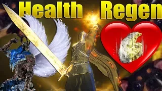 Dark Souls 3: Lothric Knight Greatsword + Blessed Gem PvP - Health Regen Build Of POWER