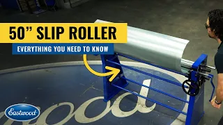 Roll a Full 48" Piece of Sheet Metal & Create Curves, Cones, Cylinders + MORE - 50" Slip Roller