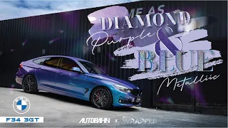 BMW 3 Series F34 3GT Wrapped In Diamond Purple & Blue Metallic