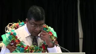 Fijian Minister for Education Dr Mahendra Reddy opens Education Consultation Workshop.