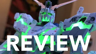 This Real Grade Comes With LEDs?? - RG Unicorn Ver. TWC GUNPLA REVIEW