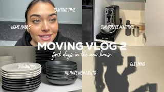 home hauls, organizing, time to paint + we have a coffee machine! moving vlog 2