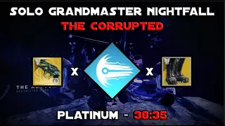 Solo Grandmaster Nightfall - The Corrupted - Arc Warlock Build (Season of the Deep) [Destiny2]