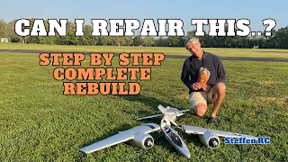 How to repair rc plane after disaster - Rebuilding the FMS Tigercat