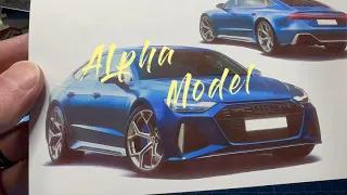 Alpha Model 1/24 Scale Model Audi RS7 Detailed Review.
