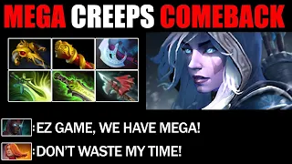Drow Ranger Mega Creeps Defend - Impossible Comeback Immortal Rank Dota 2