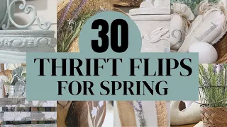 30 SPRING THRIFT FLIPS • DIY Inspiration and Ideas • spring decor