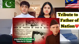 Zameen-o-Aasman |Sahir Ali Bagga| Tribute to Quaid-e-Azam M.Ali Jinnah|Reaction video Malaysian girl