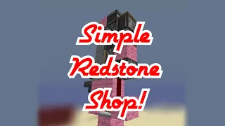 1 Wide Tileable Redstone Shop Tutorial! 1:1 or 1:2!