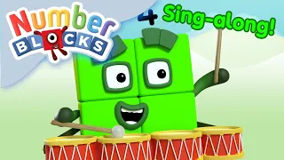 Sing-along | Numberblocks Songs | Four's Song