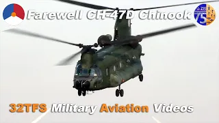 [4K] GOODBYE RNLAF CH-47D Chinook | Farewell Flight last takeoff De Kooy