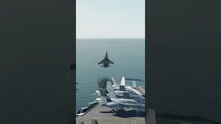 Su-27 Carrier Landing With a Cobra