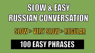 Slow and Easy Russian Conversation Practice for Beginners | Basic Russian Conversational Phrases - 2