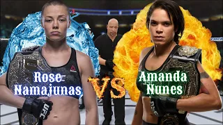 UFC 4 Women mma | Amanda Nunes vs Rose Namajunas | wmma epic fight