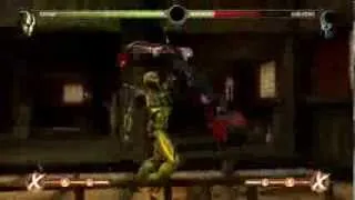 MK9 - Cyrax Combo Reset 100% 2 Bars