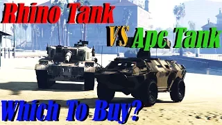 Gta 5 Online | Apc Tank Vs Rhino Tank | Which One Is The Best Tank???? Armor, Speed, And More