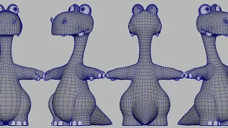 Dino speed 3d  modelling in maya