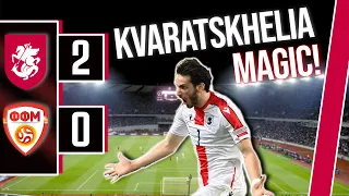 Georgia vs North Macedonia 2-0 | Kvaratskhelia magic! | UEFA Nations League | Match Vlog