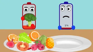 Don’t be selfish 🥵| Asmr Mukbang Animation I Asmr Eating Sounds I Battery Charging Animation
